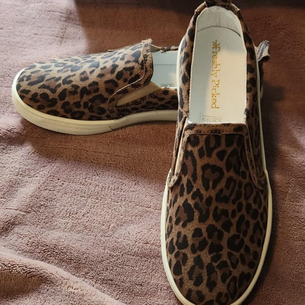 Freshly Picked Leopard Print Kids Shoes